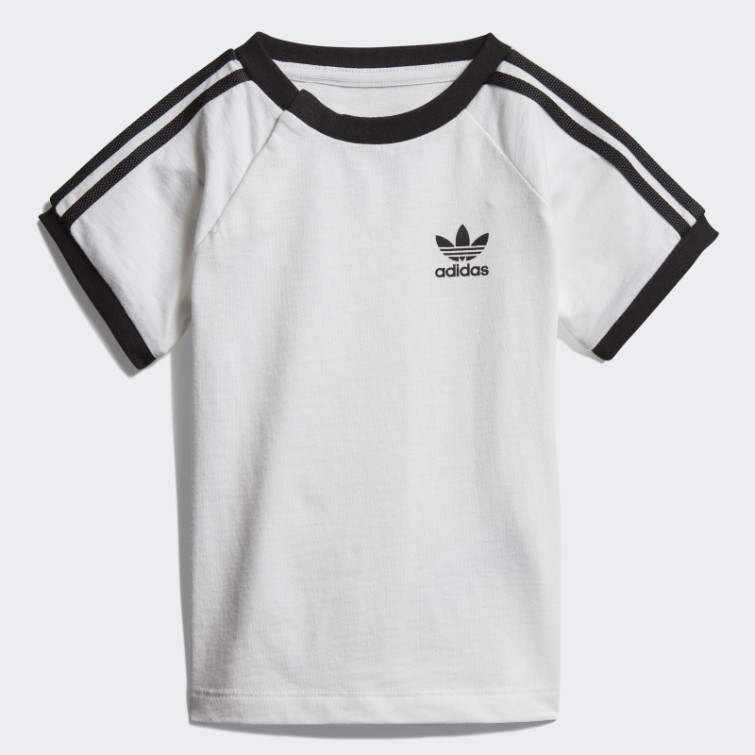 T-shirt 3 Bandes Blanc Adidas