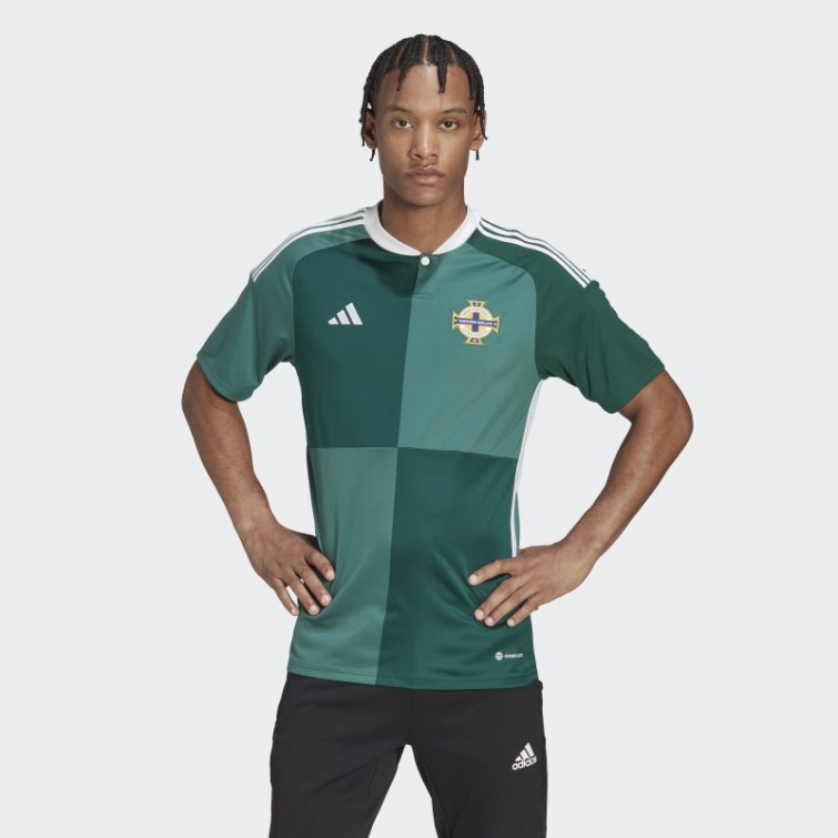 Maillot Domicile Irlande Du Nord 22 Adidas Tech Forest