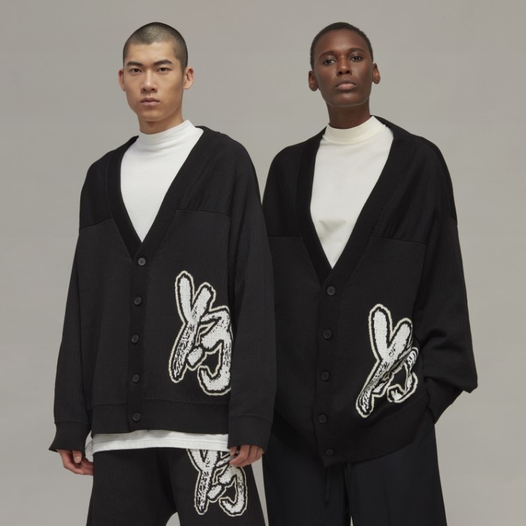 Adidas Y-3 Cardigan En Maille à Logo