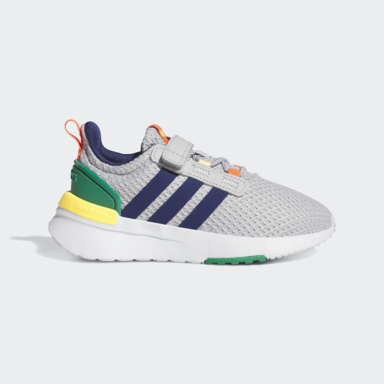 Adidas Racer Tr21 Lifestyle Running Chaussures élastiques à Lacets Et Sangle Supérieure Grises