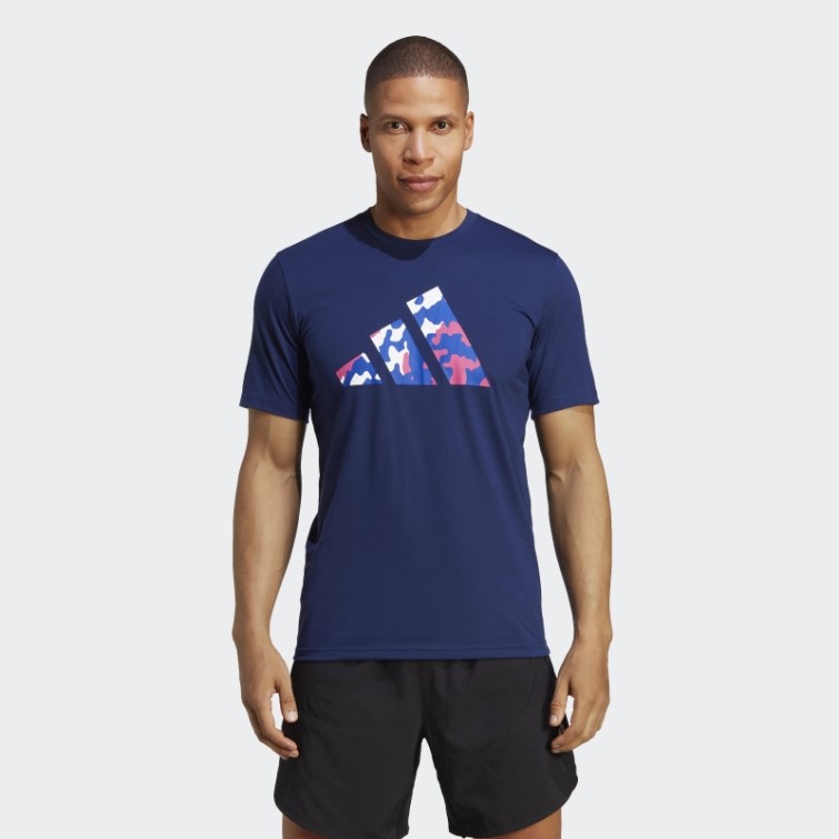T-shirt D'entraînement à Logo Saisonnier Train Essentials Bleu Foncé Adidas