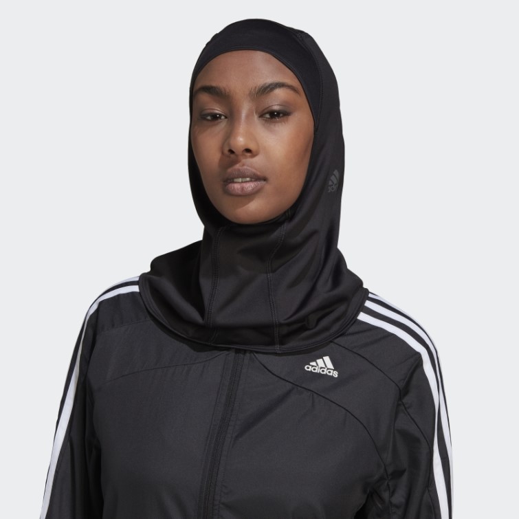 Adidas Run Icon 3-stripes Sport Hijab Noir