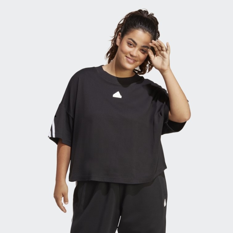 Future Icons T-shirt à 3 Bandes (taille Plus) Adidas Noir