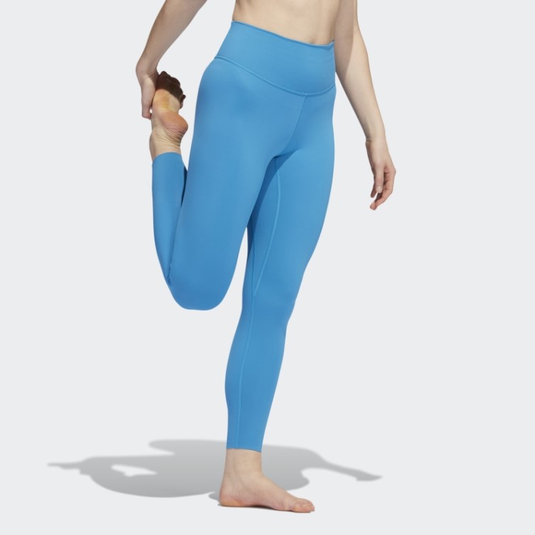 Adidas Yoga Luxe Studio 7/8 Leggings Craft Bleu Chaud
