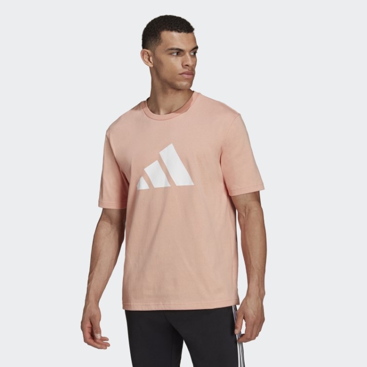 Blush Ambiant Adidas Future Icons Logo Graphique T-shirt Chaud