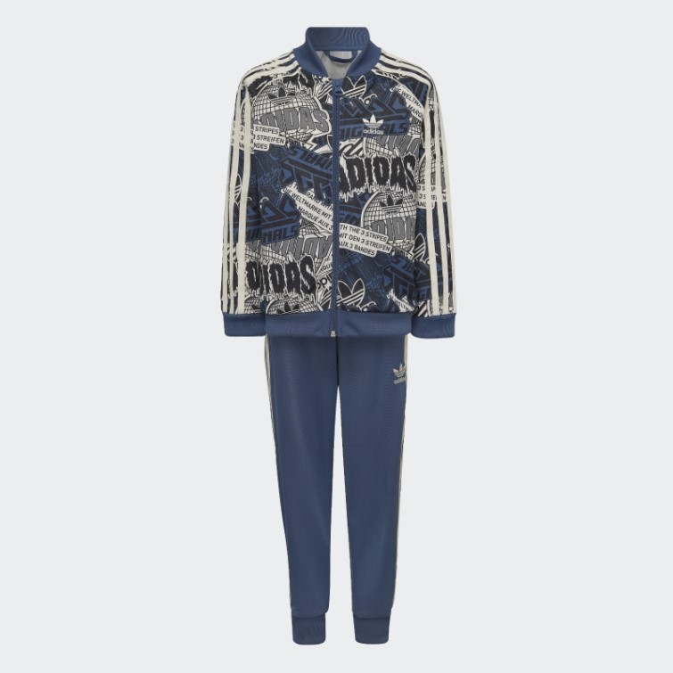 Survêtement Adidas Blanc Imprimé Allover
