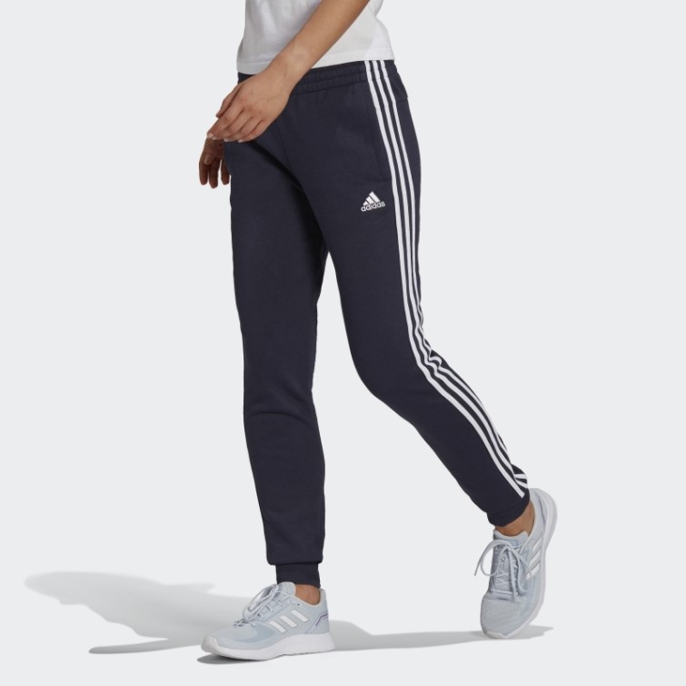 Pantalon Essentiel à 3 Bandes En Polaire Adidas Ink
