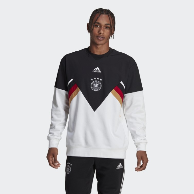 Sweat Allemagne Icon Crew Noir Adidas