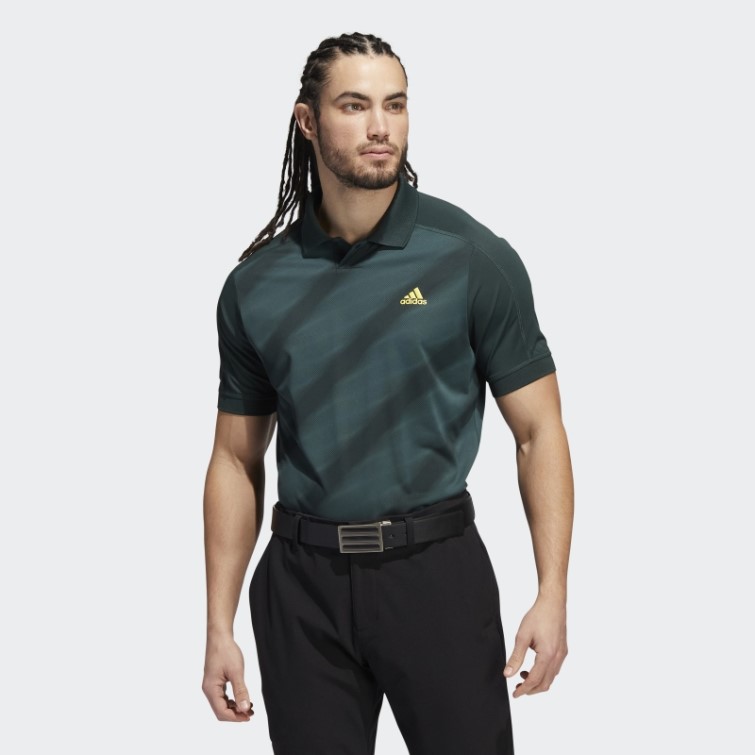 Polo Vert Imprimé Adidas