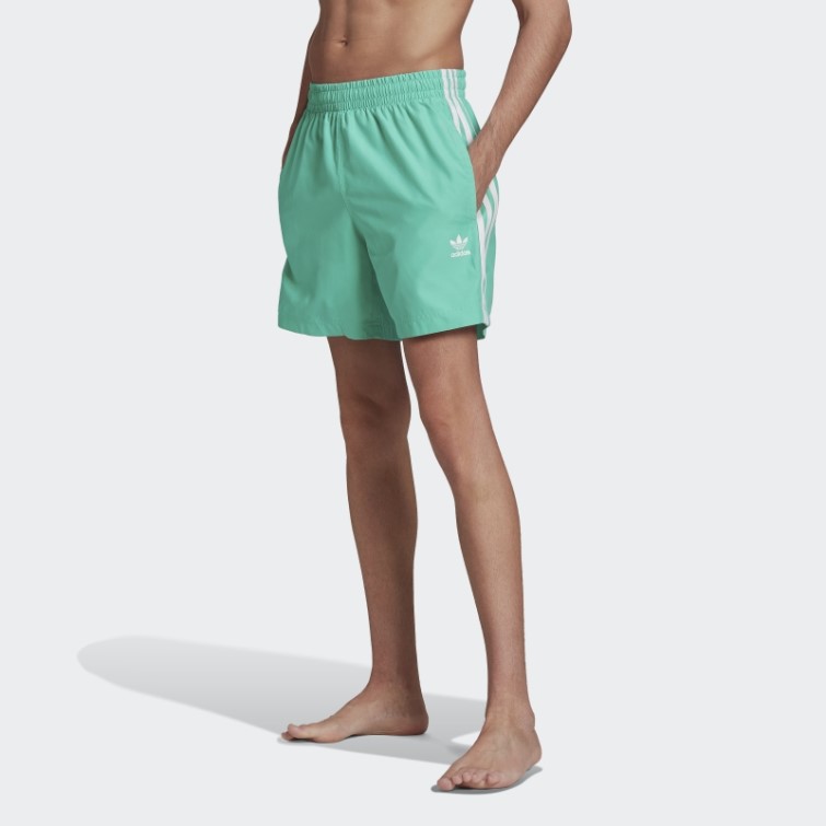 Adidas Adicolor Classics 3-stripes Short De Bain Hi-res Vert