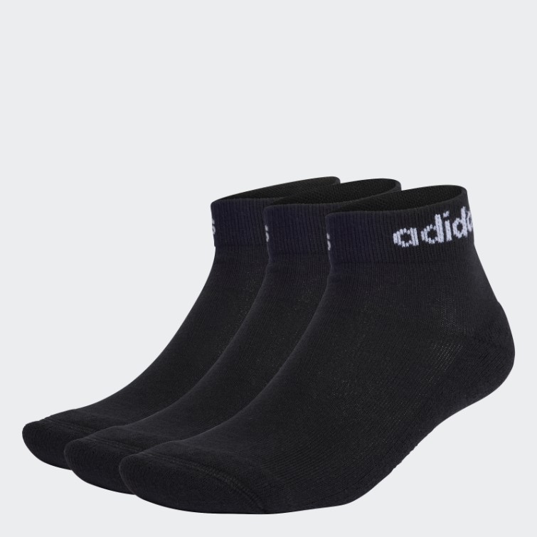 Socquettes Linéaires Chaussettes Coussinées 3 Paires Noir Adidas