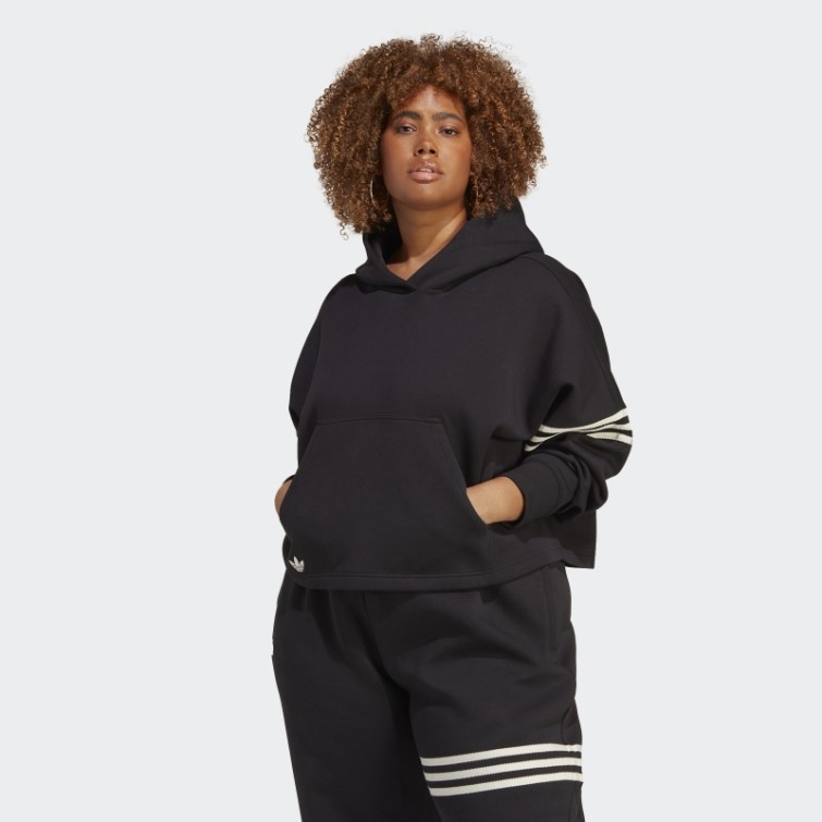 Sweat à Capuche Adicolor Neuclassics (taille Plus) Adidas Noir