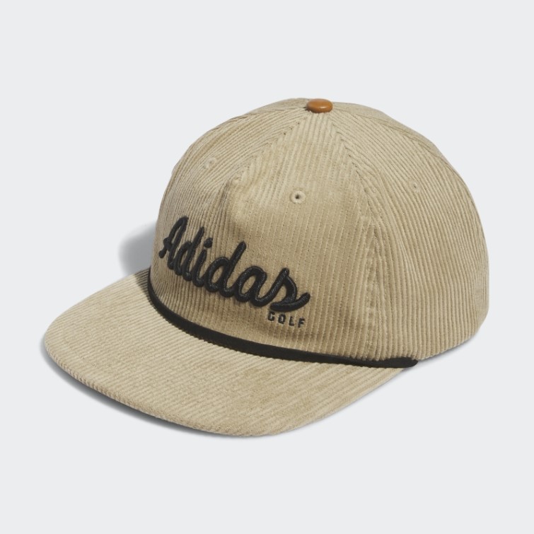 Adidas Casquette En Corde à Cinq Panneaux En Cuir Velours Côtelé De Chanvre