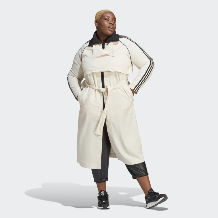 Trench-coat Toujours Original (taille Plus) Blanc Adidas