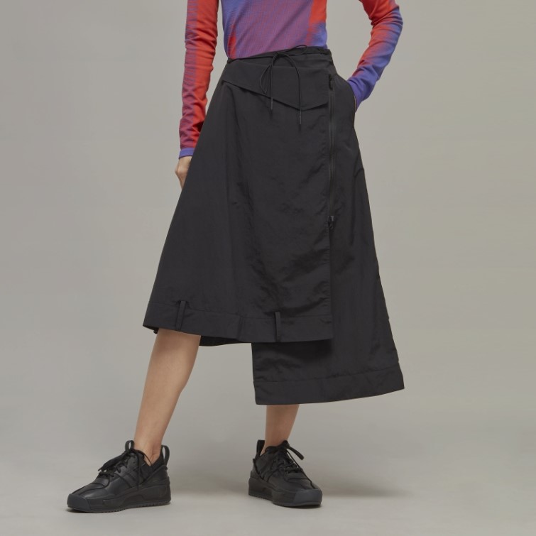 Y-3 Jupe En Nylon Froissé Adidas