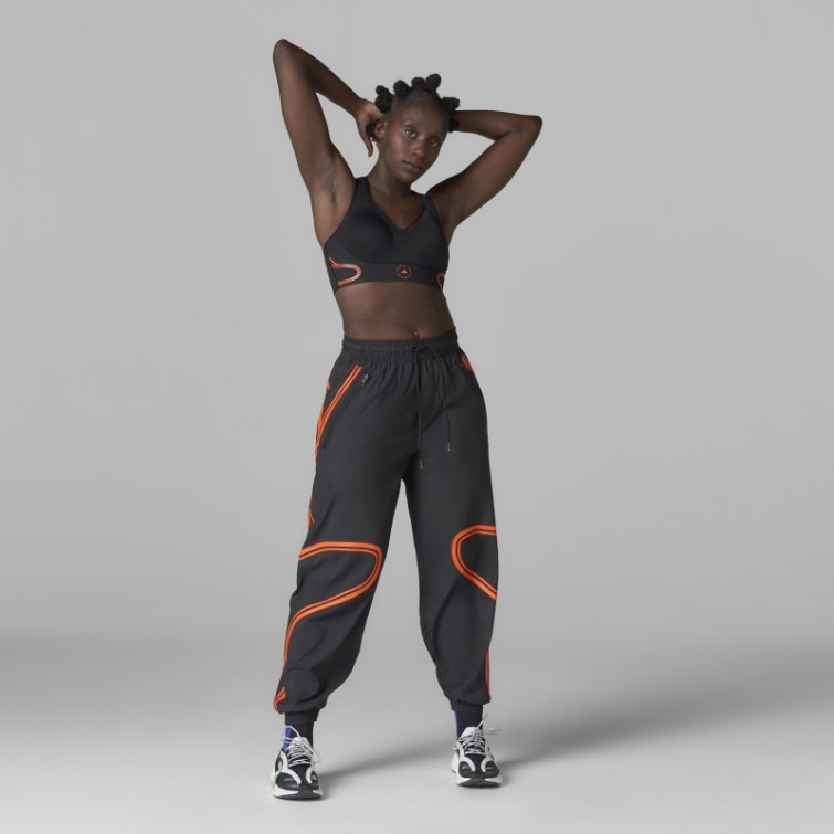 Adidas By Stella Mccartney Pantalon De Survêtement Tissé Truepace Noir Chaud