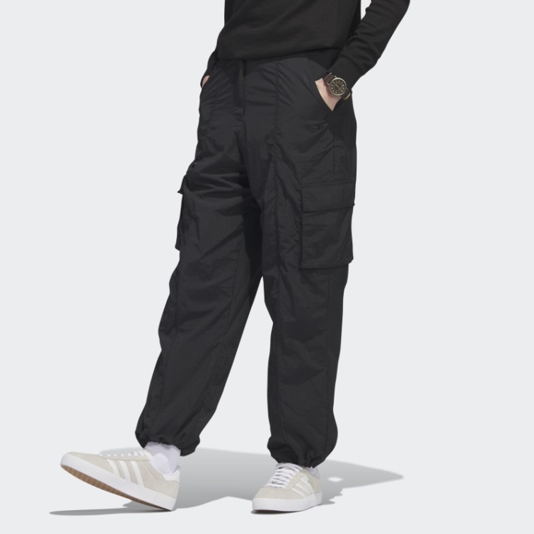Pantalon Cargo En Nylon Premium Essentials Noir Adidas