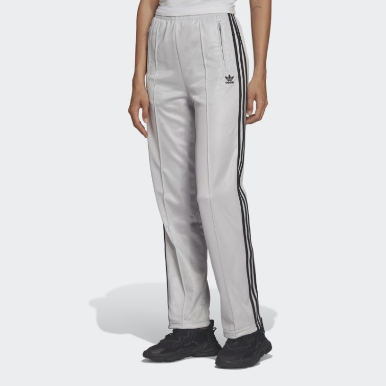 Adidas Pantalon De Survêtement Coupe Droite Argenté Adicolor Classics Ultra Brillant