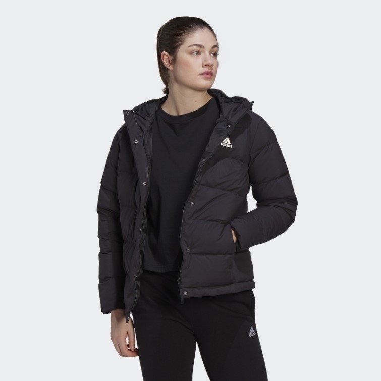 Doudoune à Capuche Adidas Helionic Noir Fashion