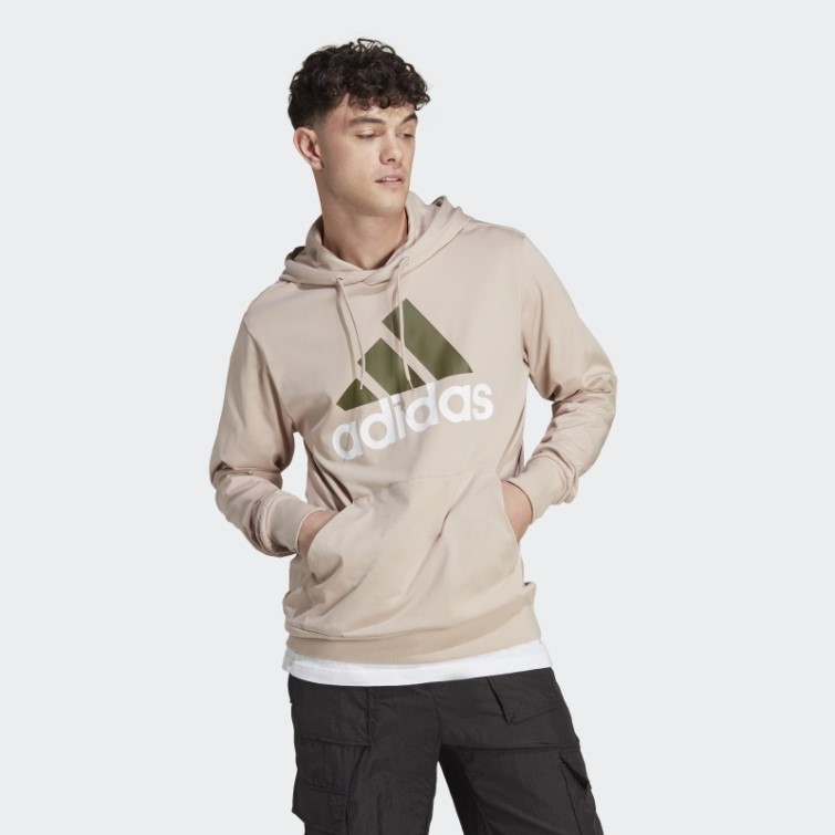 Adidas Sweat à Capuche Logo Essentials Taupe
