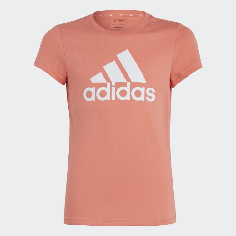 T-shirt En Coton à Gros Logo Essentials Adidas Corail