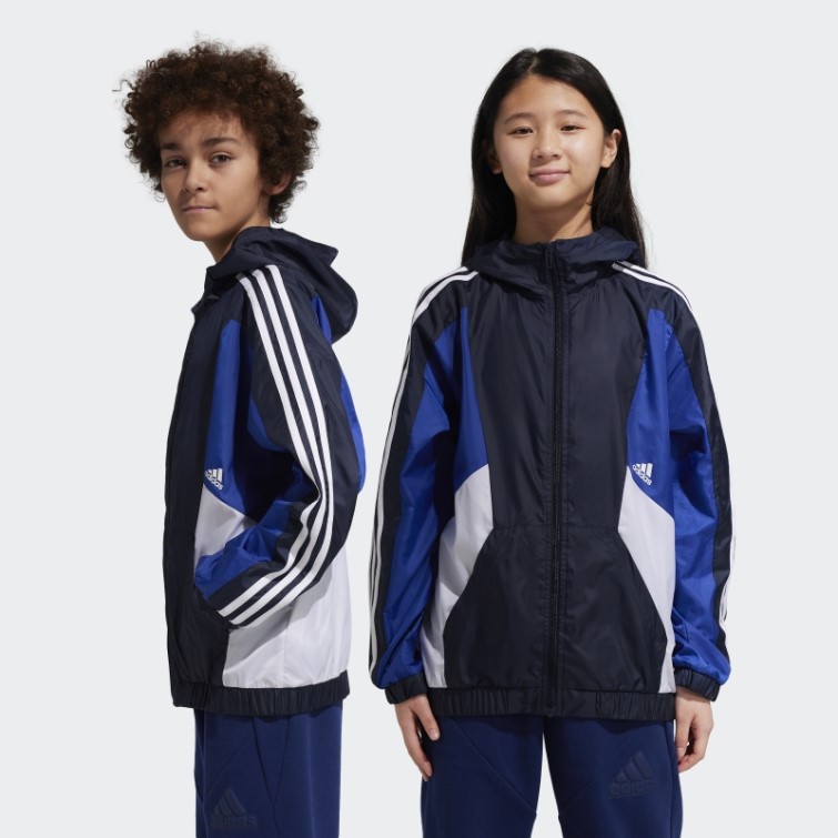 Coupe-vent Coupe Classique à 3 Bandes Colorblock D'encre Adidas