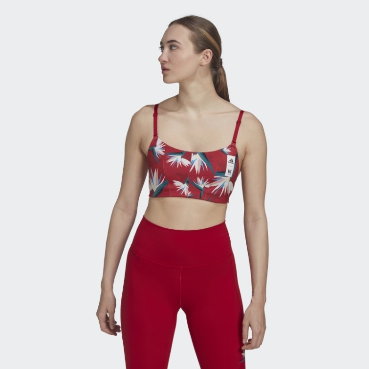 Soutien-gorge à Maintien Léger Adidas Thebe Magugu Studio Rouge