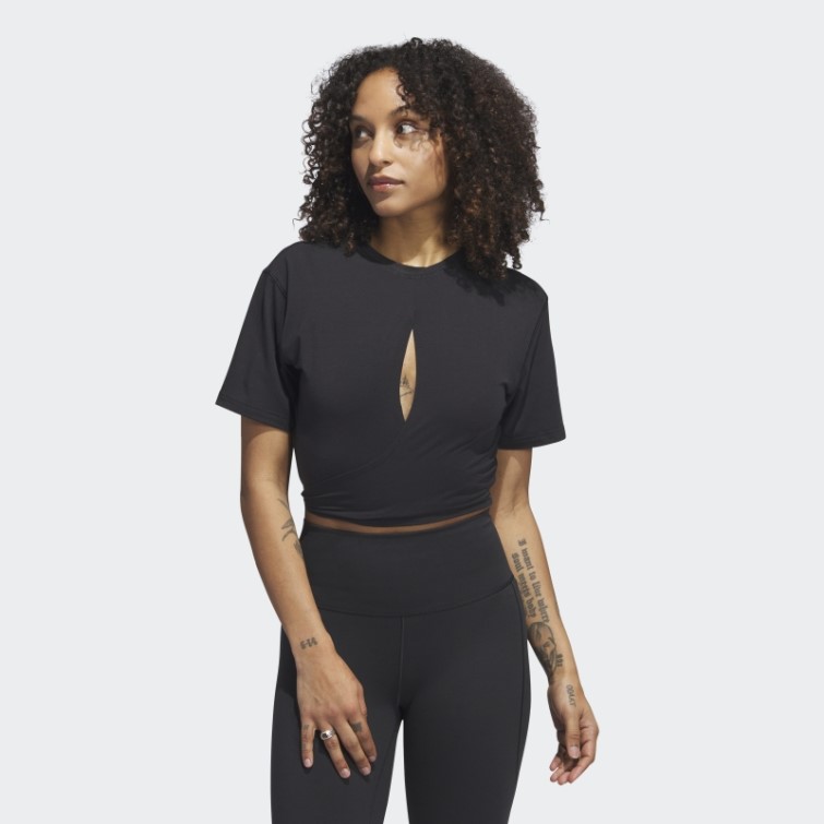 T-shirt Adidas Yoga Studio Noir