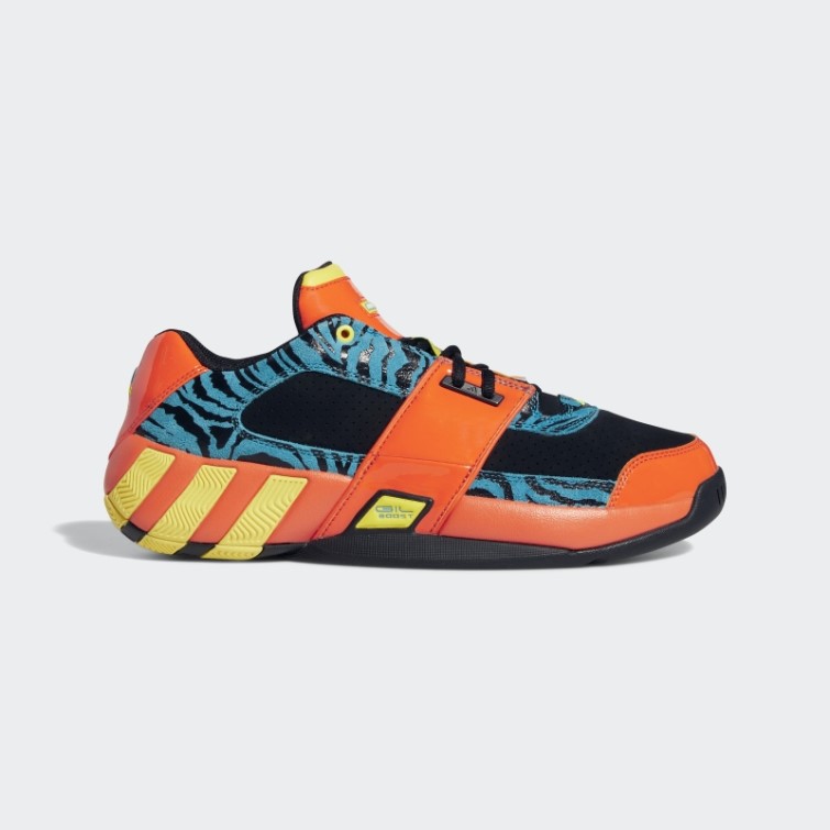 Orange/noir/aqua Gras