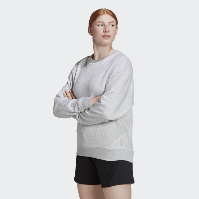 Sweat Ample Studio Lounge Gris Clair Chiné Adidas