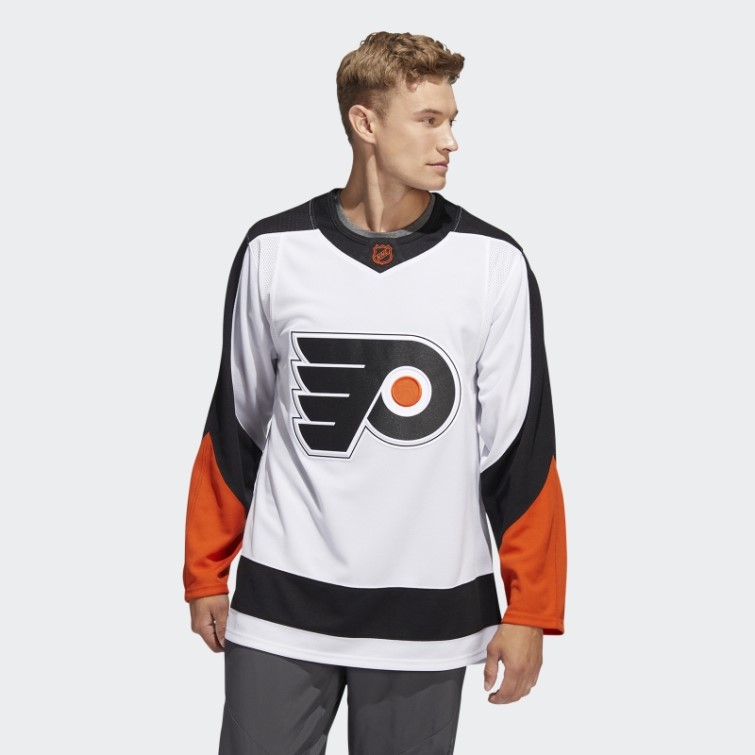Flyers Authentique Reverse Retro Wordmark Jersey Blanc Adidas