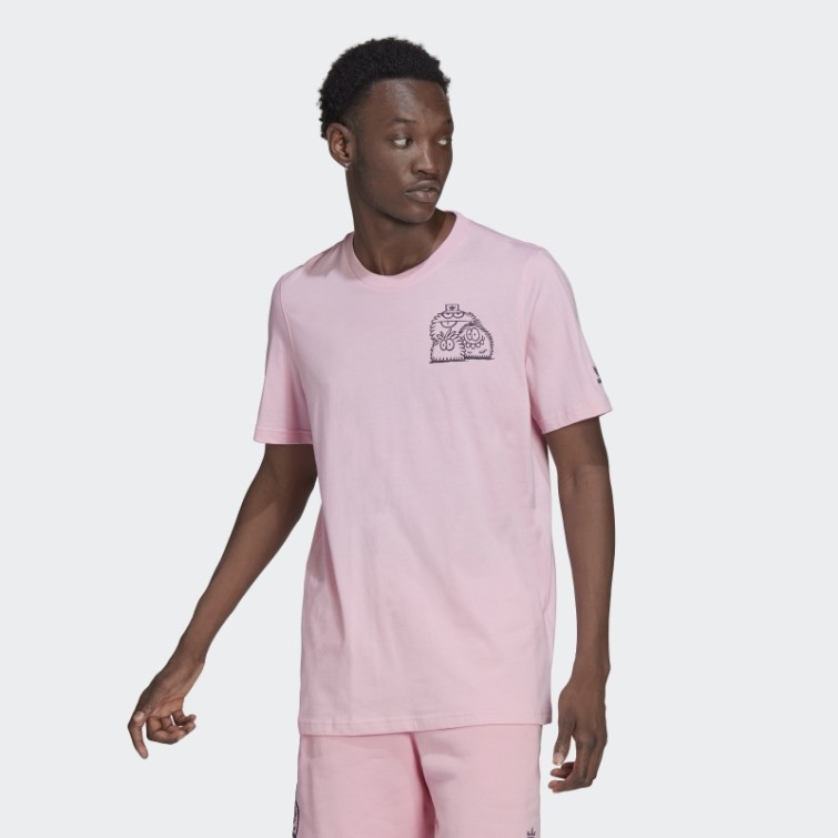 Adidas Originals X Kevin Lyons Tee Hot True Pink