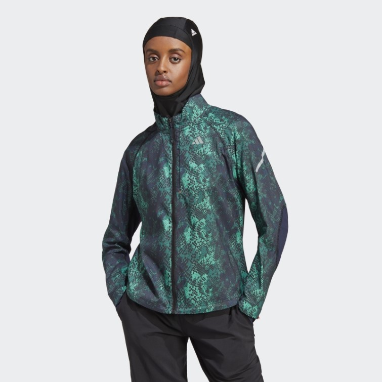 Adidas Veste De Course Rapide Iteration Vert