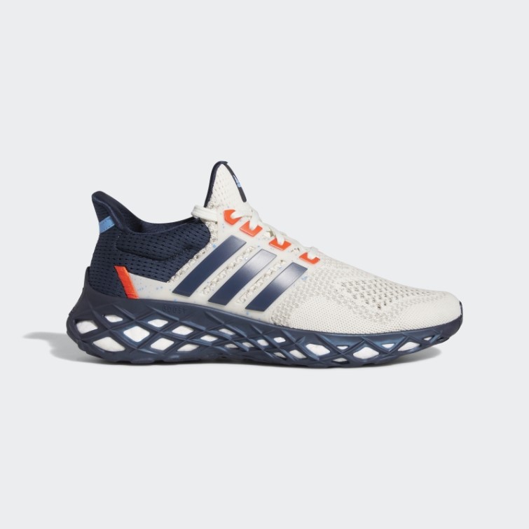 Blanc/bleu Marine/orange
