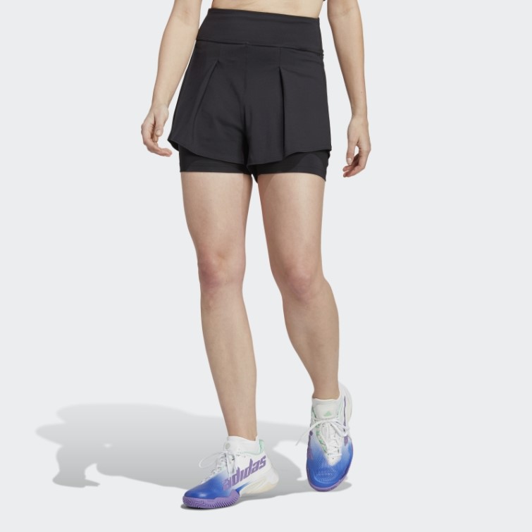 Short De Match De Tennis Noir Adidas