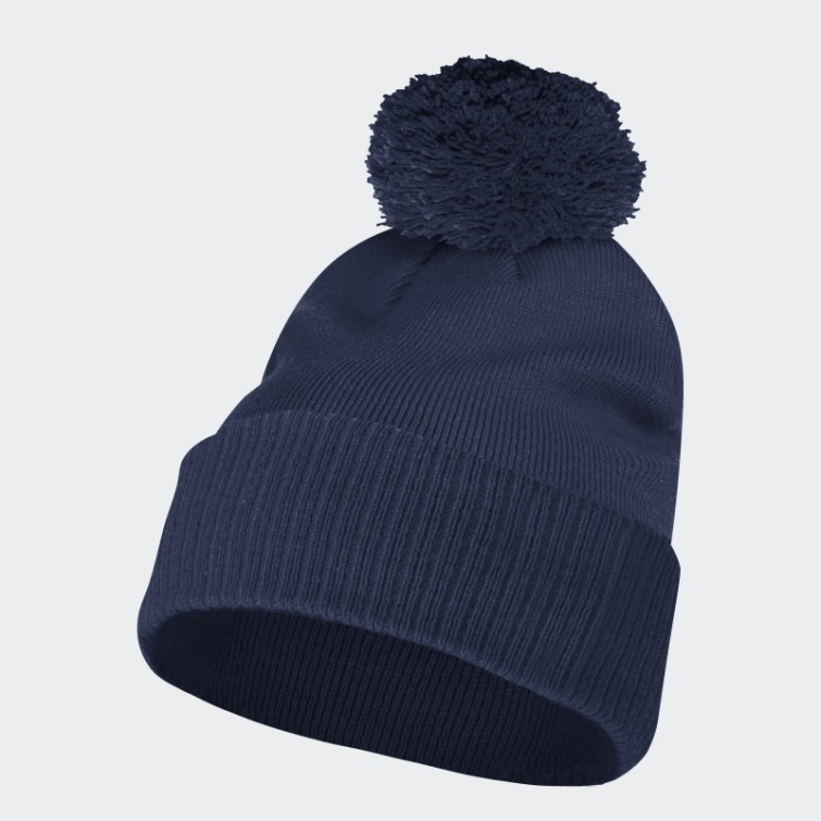 Adidas Bleu Marine Cuffed Pom