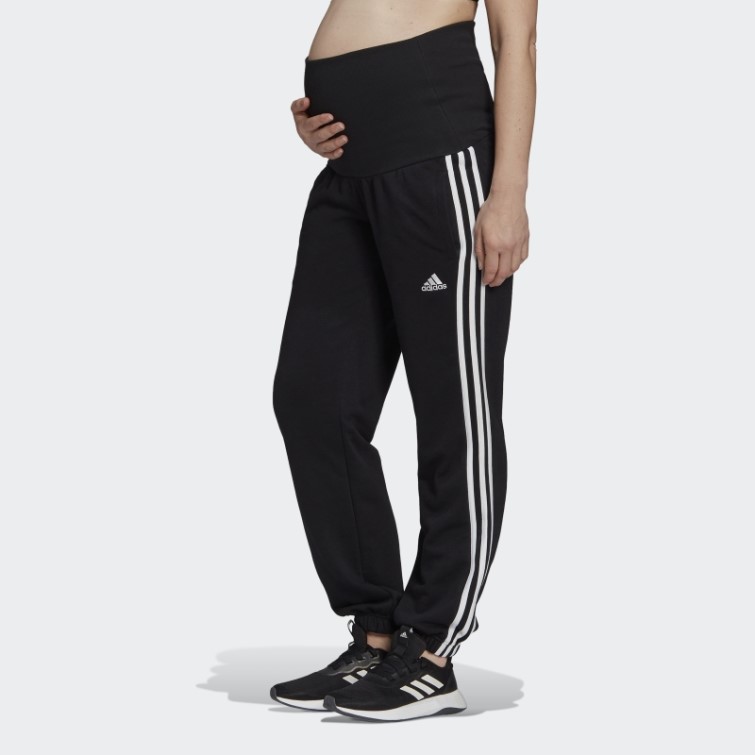 Pantalon Essentials En Coton à 3 Bandes (maternité) Noir Adidas