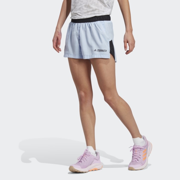 Adidas Terrex Trail Running Short Bleu Aube