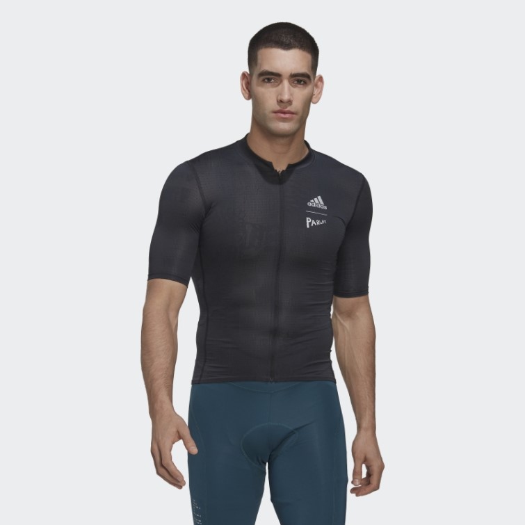 Maillot Cycliste Manches Courtes The Parley Noir Adidas