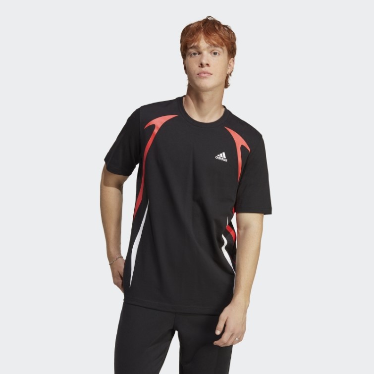 T-shirt Adidas Colour Block Noir