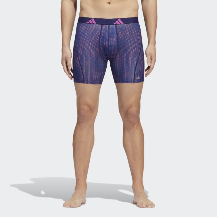Adidas Performance Mesh Boxer Graphique 3 Paires Bleu