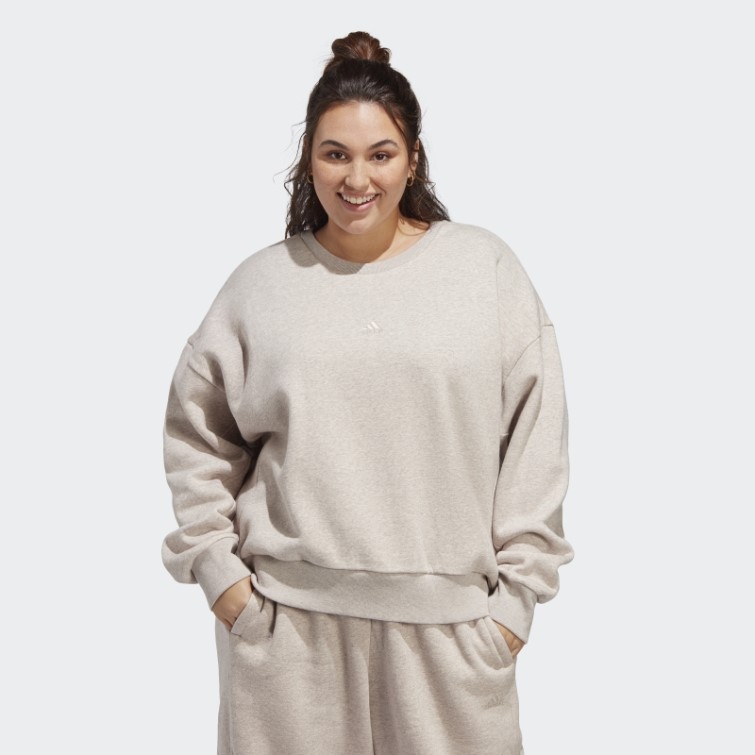 Adidas Taupe Mel Sweat Polaire All Szn (taille Plus)