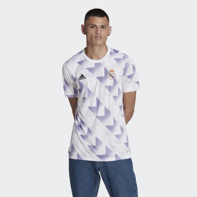 Adidas Maillot D'avant-match Real Madrid Blanc