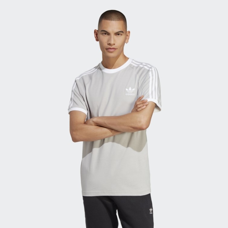 Adidas Adicolor Classics 3 Bandes T-shirt Gris