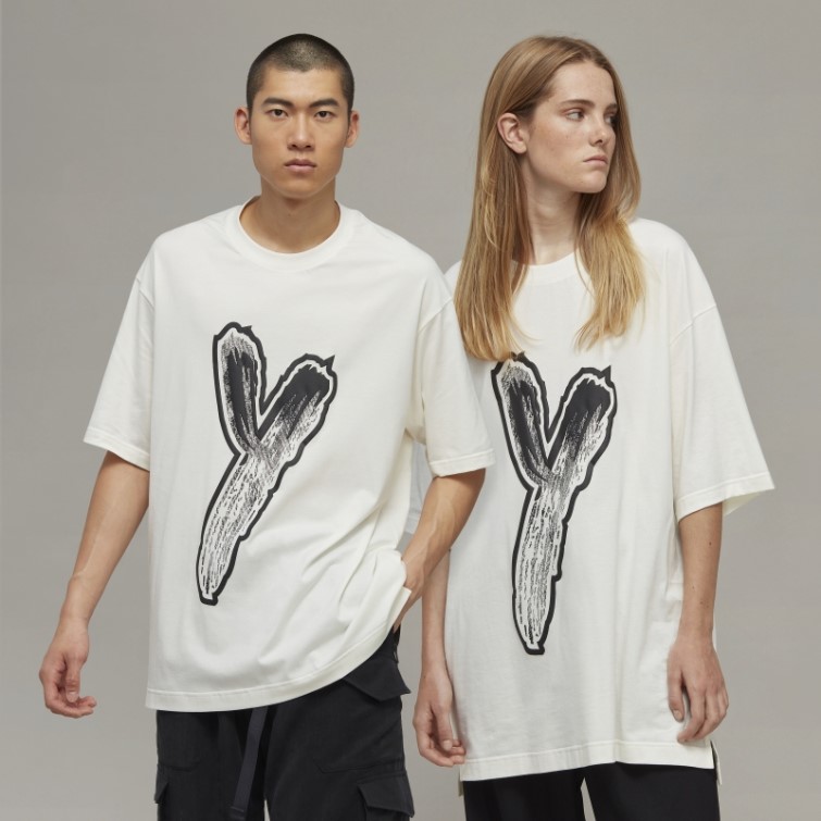 Adidas Y-3 T-shirt à Logo Graphique