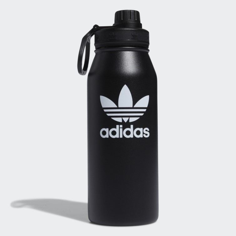 Bidon En Métal Adidas Acier 1l Noir