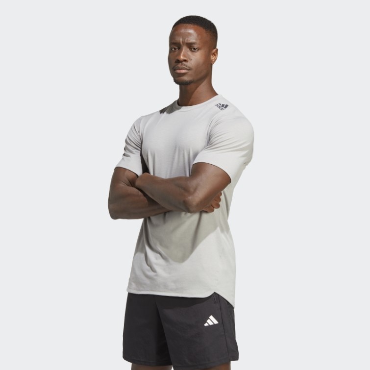 Conçu Pour L'entraînement Tee Mgh Solid Grey Adidas
