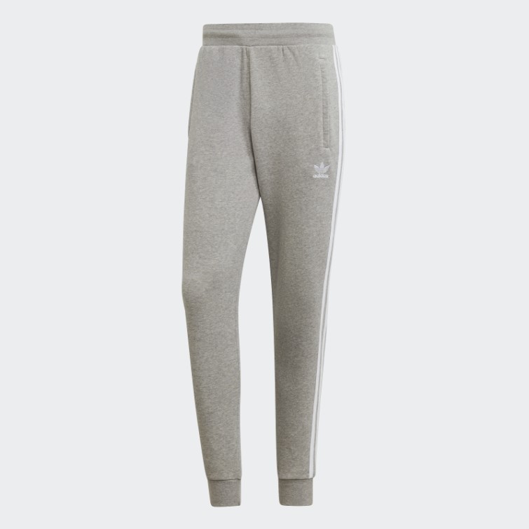 Pantalon Adidas Gris Moyen à 3 Bandes