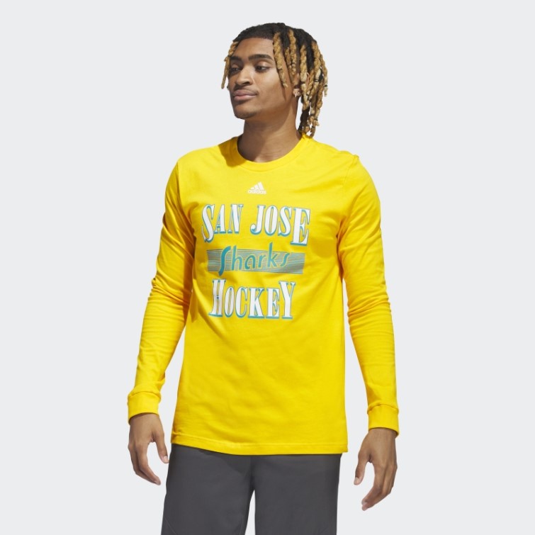 Requins Meneur De Jeu T-shirt à Manches Longues Colleg Or Adidas