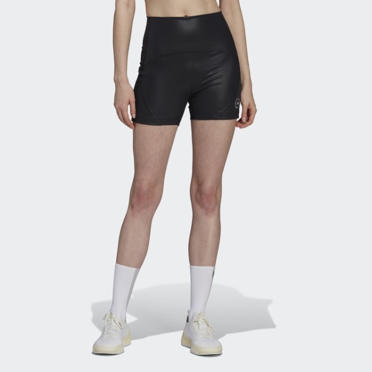 Adidas By Stella Mccartney Truestrength Collant Court De Yoga Noir Chaud